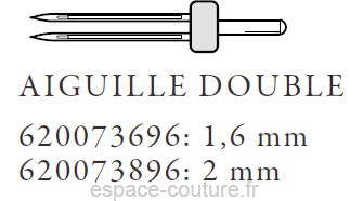 Aiguille double