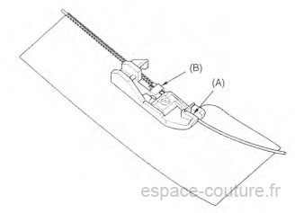 Pied fileur pose cordonnet HUSQVARNA VIKING