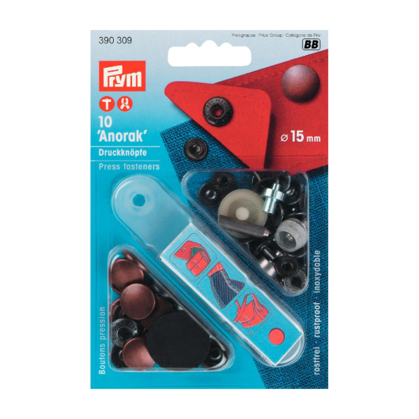 Boutons pression 15mm Anorak   Outil Cuivre ancien