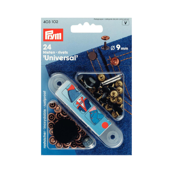 Rivets jean's Universal 9mm   outil Antique bruni