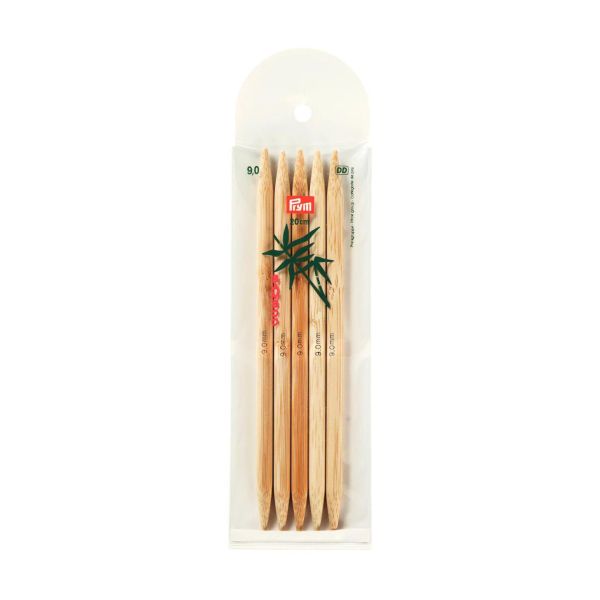 Aiguilles à tricoter double pointes bambou 20cm