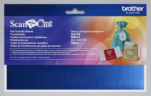 Feuilles de transfert métallisées bleu
