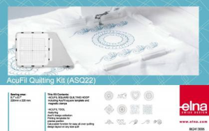 Kit de Quilting avec cerceau carré - ASQ22 Elna