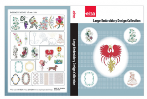 Collection de grands motifs de broderie Elna