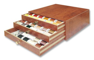 Coffret bois pour bobines 1.000m COTONA N°50