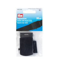 Boucle avec rabat 30 mm noir