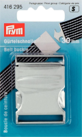 Boucle de ceinture argent mat