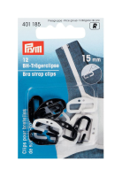Attachette bretelle noir et blanc 15mm