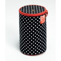 Distributeur de laine polka noir