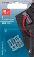 Arrêts cordons 1 trou plastique transparent 10x20mm