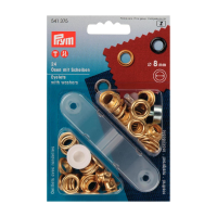 Œillet or avec rondelles 8mm   outil