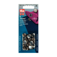 Bouton pression recharge 12mm nacré "Jersey"