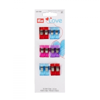 610180  Pinces à tissus PRYM Love ( 12 x 2.6 cm)