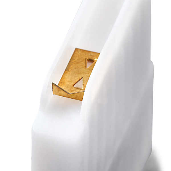 Craie tailleur blanc avec étui