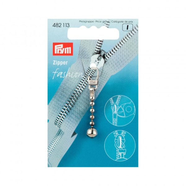 482113 Tirette zip argent b