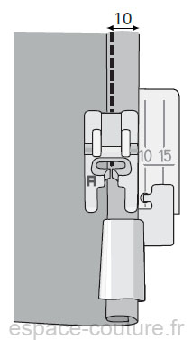 Pied ourleur 10mm Husqvarna