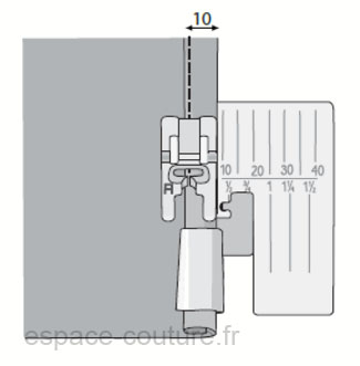 Accessoire ourleur 10mm Husqvarna