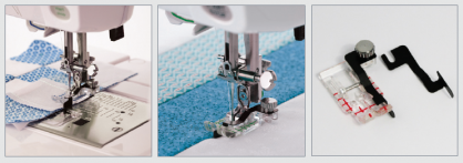 Pied transparent de quilting avec guides (OV) Elna