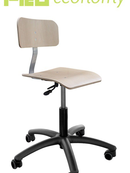 SYSTEM PRO ECONOMY Eco4 - Chaise rotative industrielle sur roues