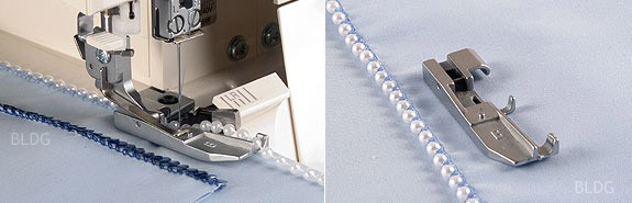 Pied pose perles et paillettes BABYLOCK
