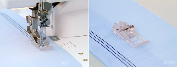 Pied transparent Coverstitch Babylock