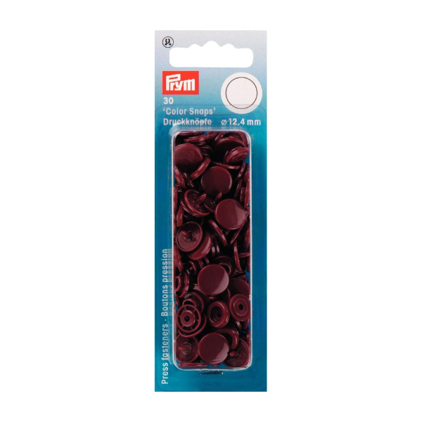 Boutons pression color snaps Brun