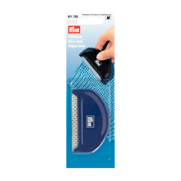 Peigne tricot plastique violet