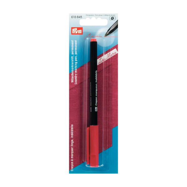 Crayon a marquer linge indelebile rouge