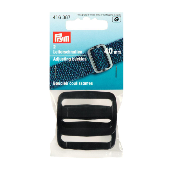 Boucle coulissante plastique noir