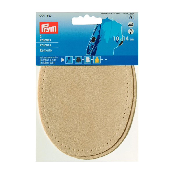 Coudes imitation daim Thermocollant 10 x 14cm