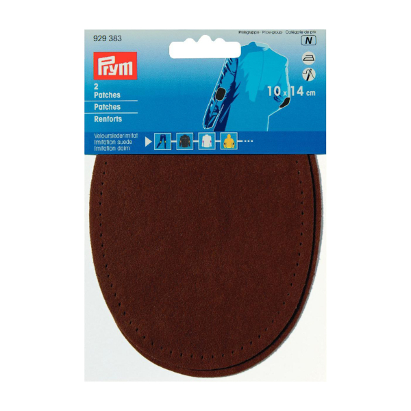 Coudes imitation daim Thermocollant 10 x 14cm