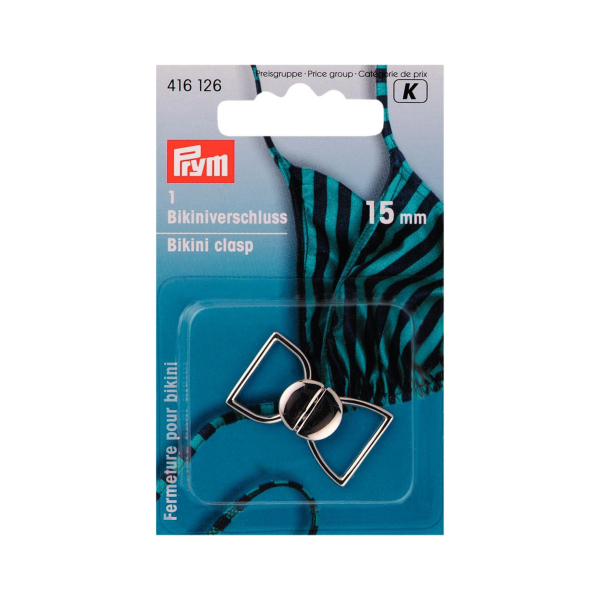 Attache de maillot de bain argent