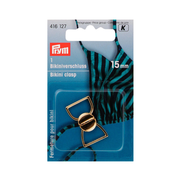 Attache de maillot de bain or