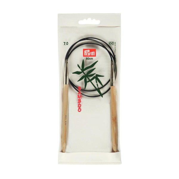 Aiguilles à tricoter bambou circulaire n°7