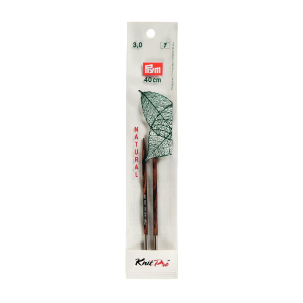 Pointe d'aiguille tricot KnitPro bois natural n°3