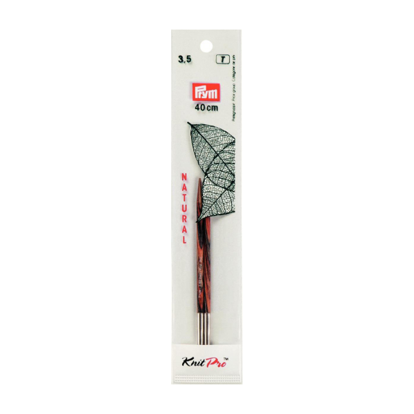 Pointe d'aiguille tricot KnitPro bois natural n°3