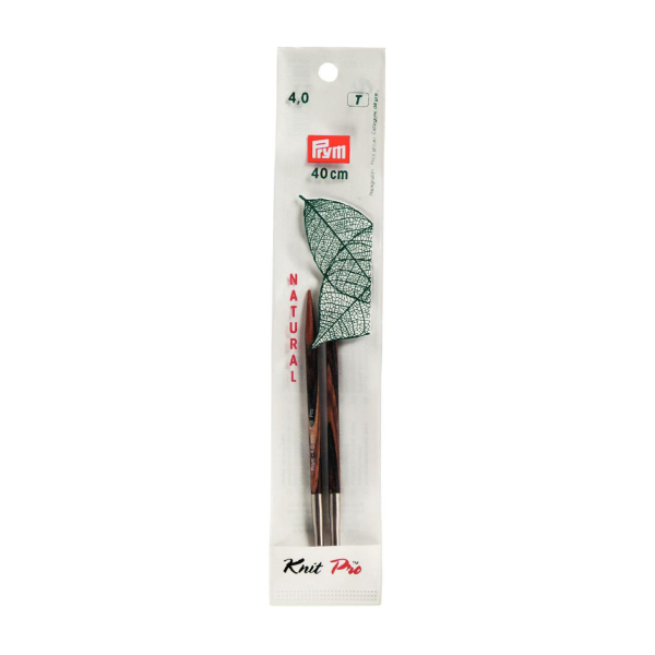 Pointe d'aiguille tricot KnitPro bois natural n°4