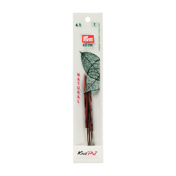 Pointe d'aiguille tricot KnitPro bois natural n°4