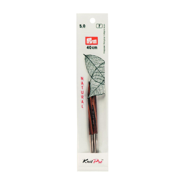 Pointe d'aiguille tricot KnitPro bois natural n°5