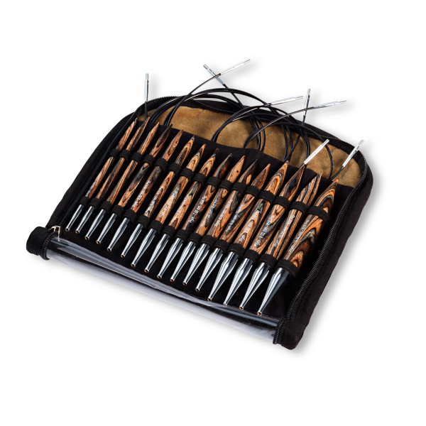 Set aiguille circulaire KnitPro bois natural 4.0-10.0mm