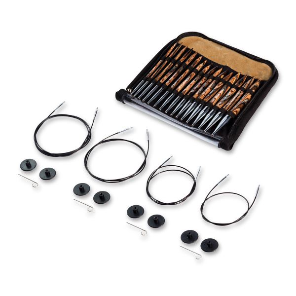 Set aiguille circulaire KnitPro bois natural 4.0-10.0mm