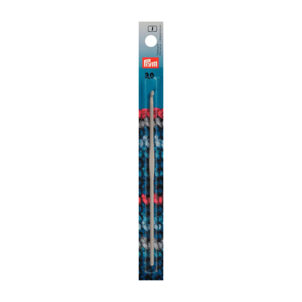 Crochet aluminium sans manche pour laine 15cm