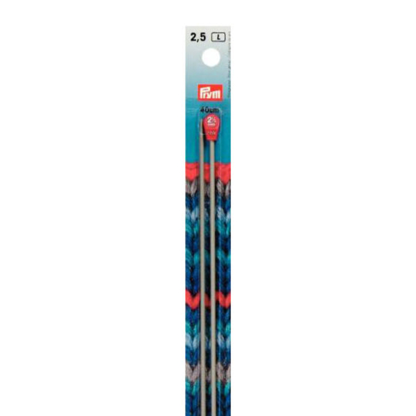 Aiguilles à tricoter aluminium 40cm