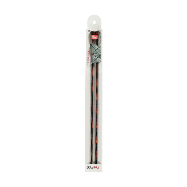 Aiguilles à tricoter bois natural 35cm