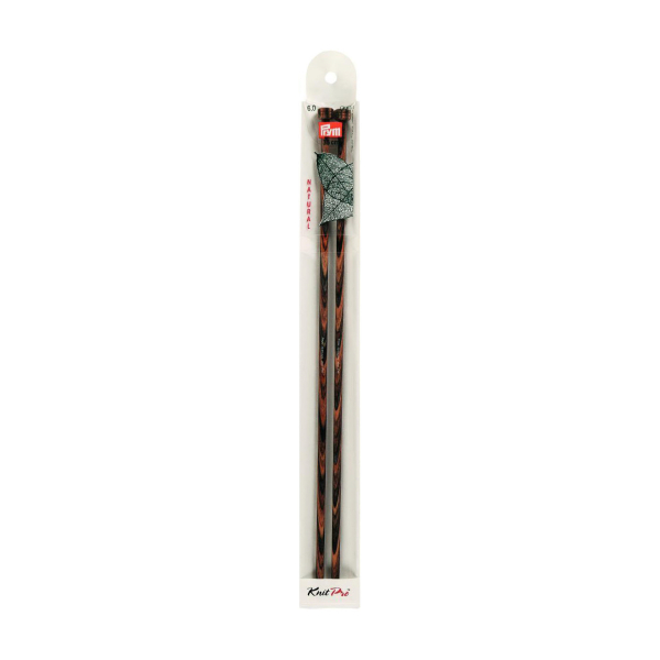 Aiguilles à tricoter bois natural 35cm