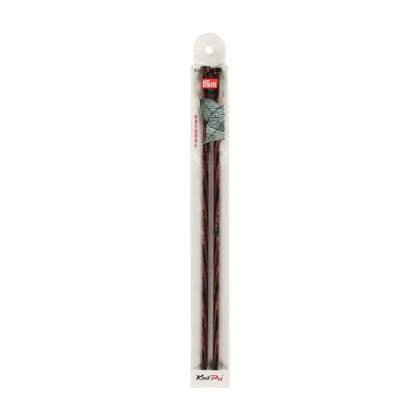 Aiguilles à tricoter bois natural 35cm
