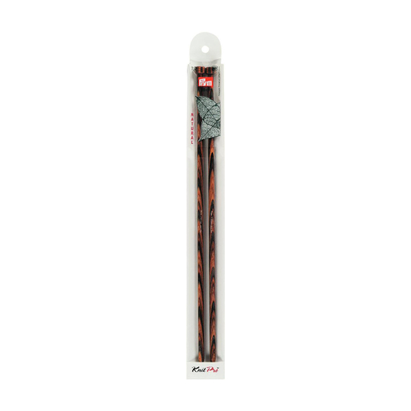 Aiguilles à tricoter bois natural 35cm