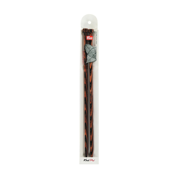 Aiguilles à tricoter bois natural 35cm