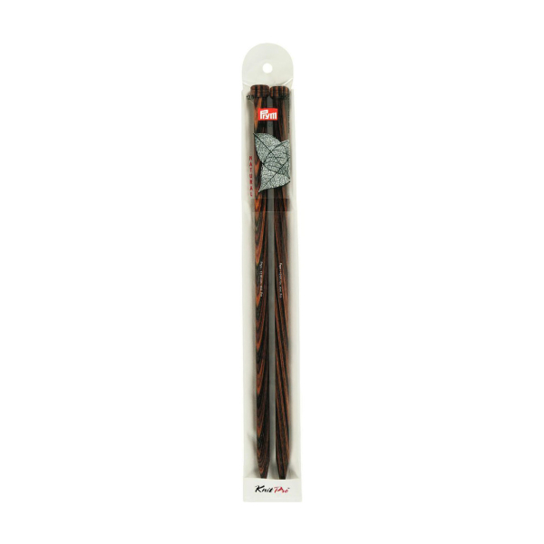 Aiguilles à tricoter bois natural 35cm