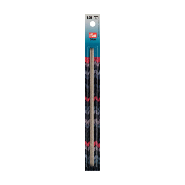 Aiguilles à tricoter double pointes acier 20cm